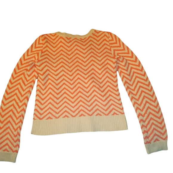 Gap Kids Orange Chevron Sweater - Picture 2 of 4